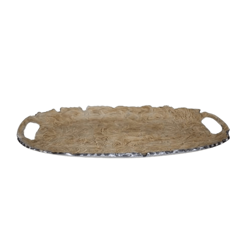 ALUMINIUM SERVING TRAY (POLISH & DECAL)